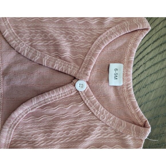 Girls Party Clothing Set, Long Sleeve Coat, Pink, Size 6-9 Months - Picture 12 of 15